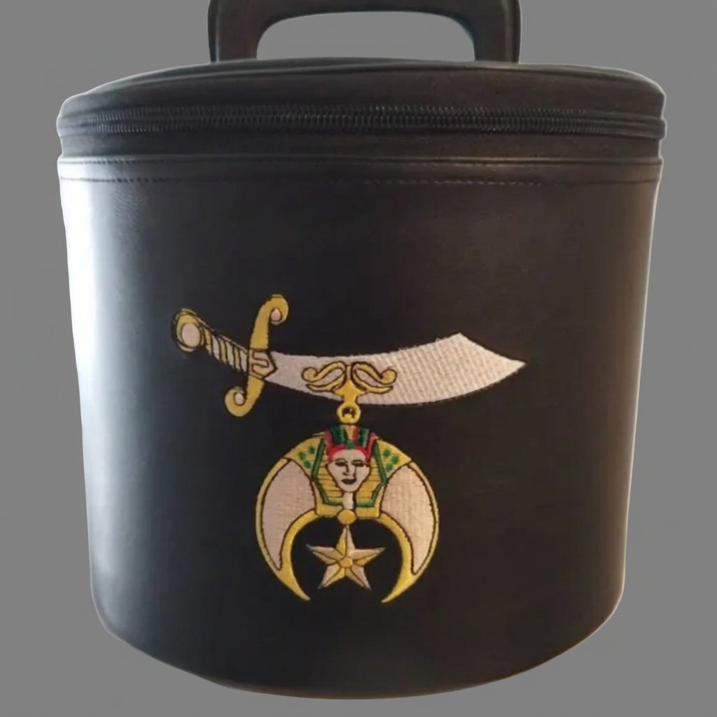 Shriner Fez Carry Case on medium-gray background