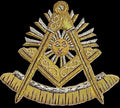 Masonic Embroidered Emblem – Gold and Silver