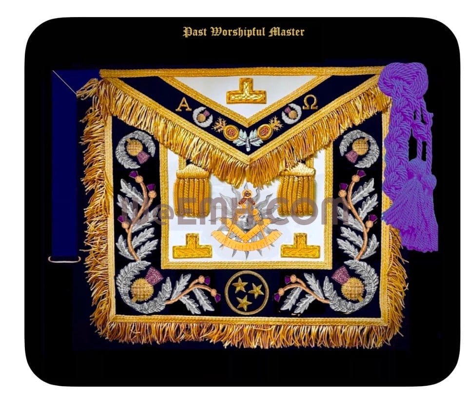 Royal Arch Chapter Gauntlets — Triple Tau Embroidered Cuffs