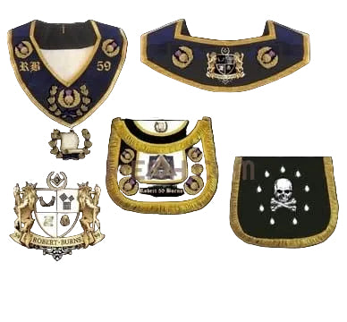 Bespoke Lodge Line Officers Collar & Apron Set