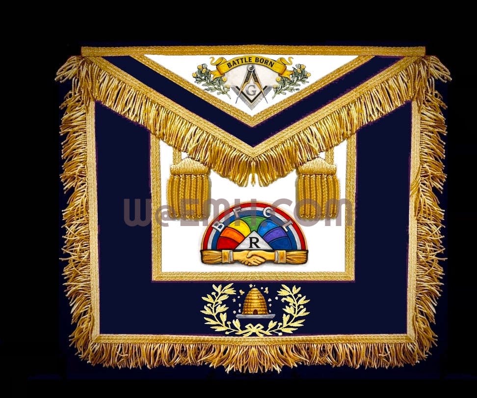 Embroidered Rainbow Girls Regalia Carry Case — Custom IORG Leather Case