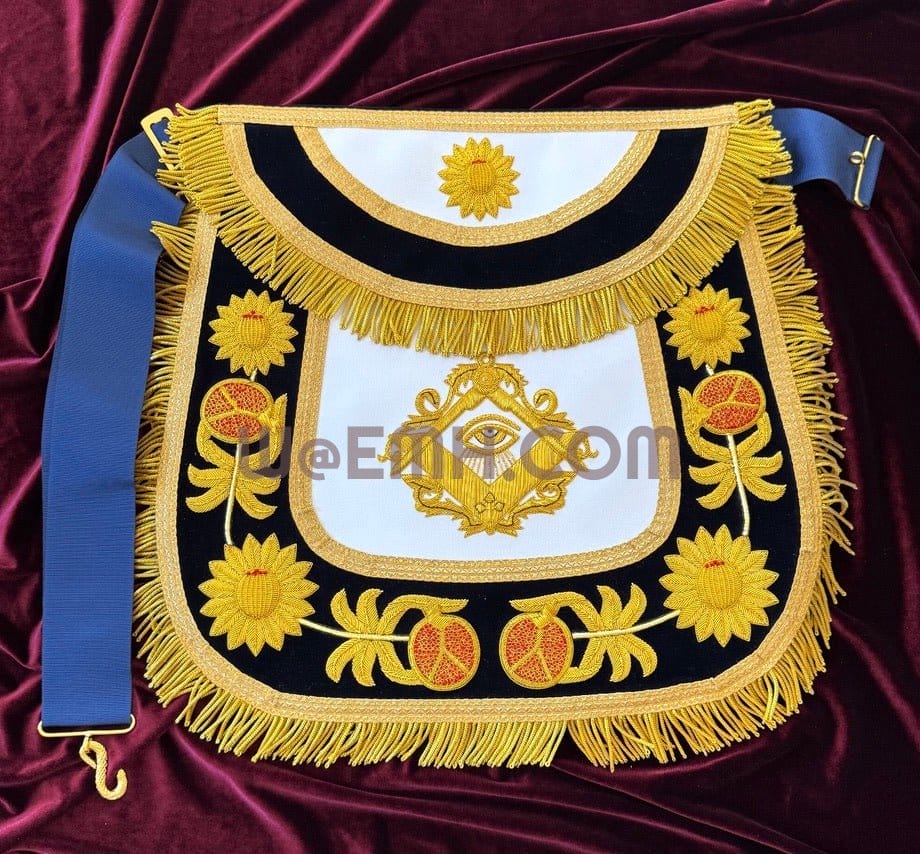 Custom Designed Bespoke Master Mason Apron