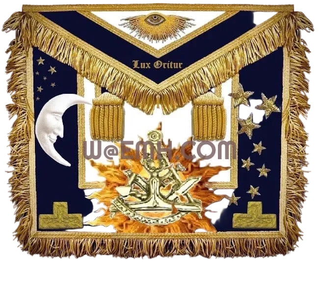 ’Pomegranate’ Past Master Apron, Grand Lodge Regalia - Masonic Apron