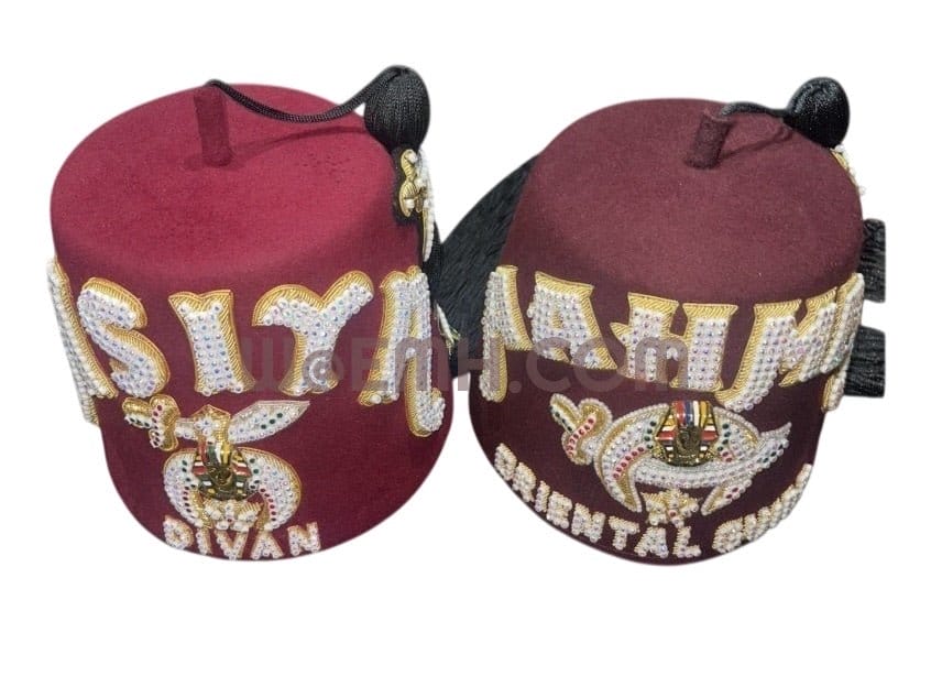 Shriner Triple Jeweled Fez