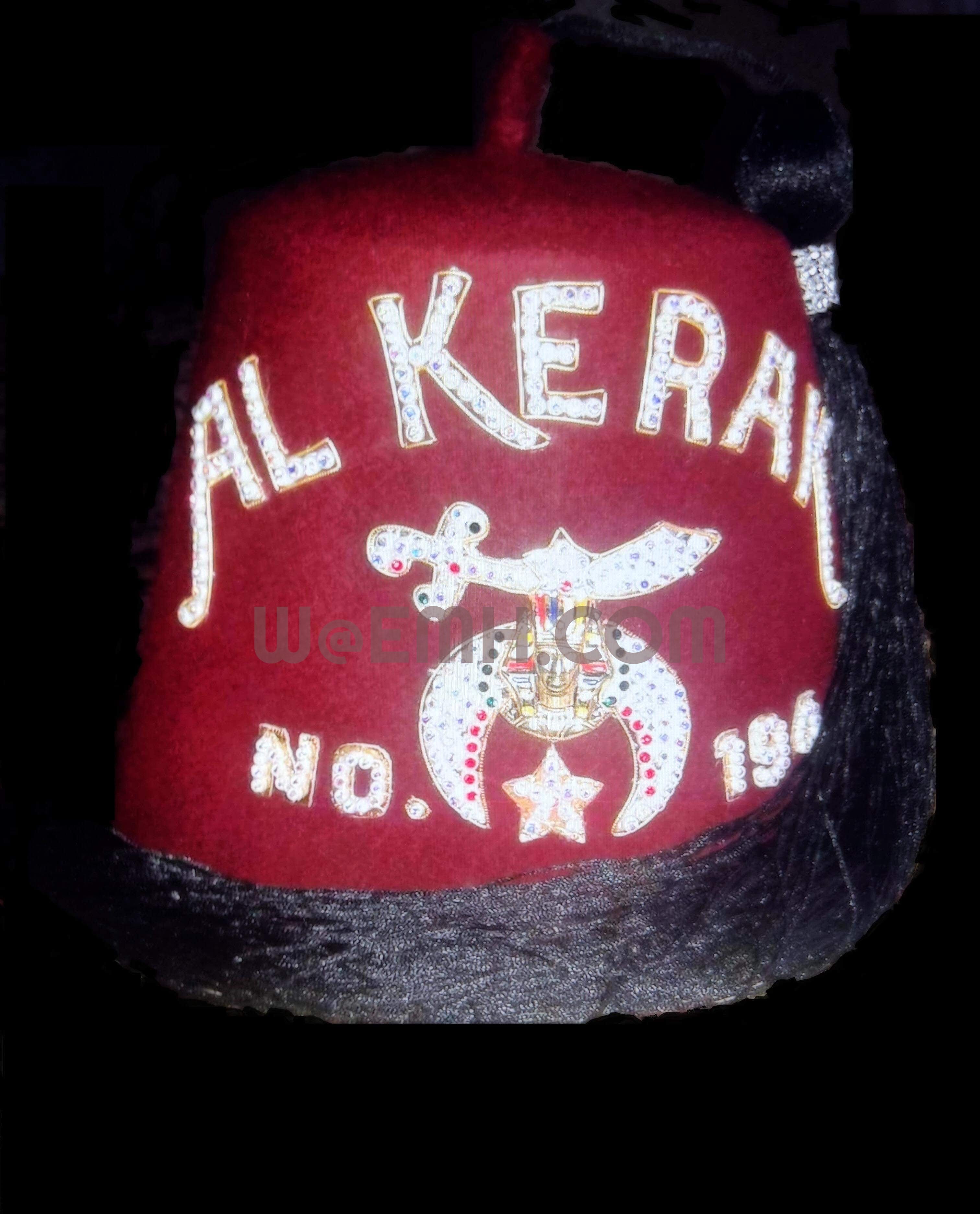 Shriner Single Row Jeweled Fez
