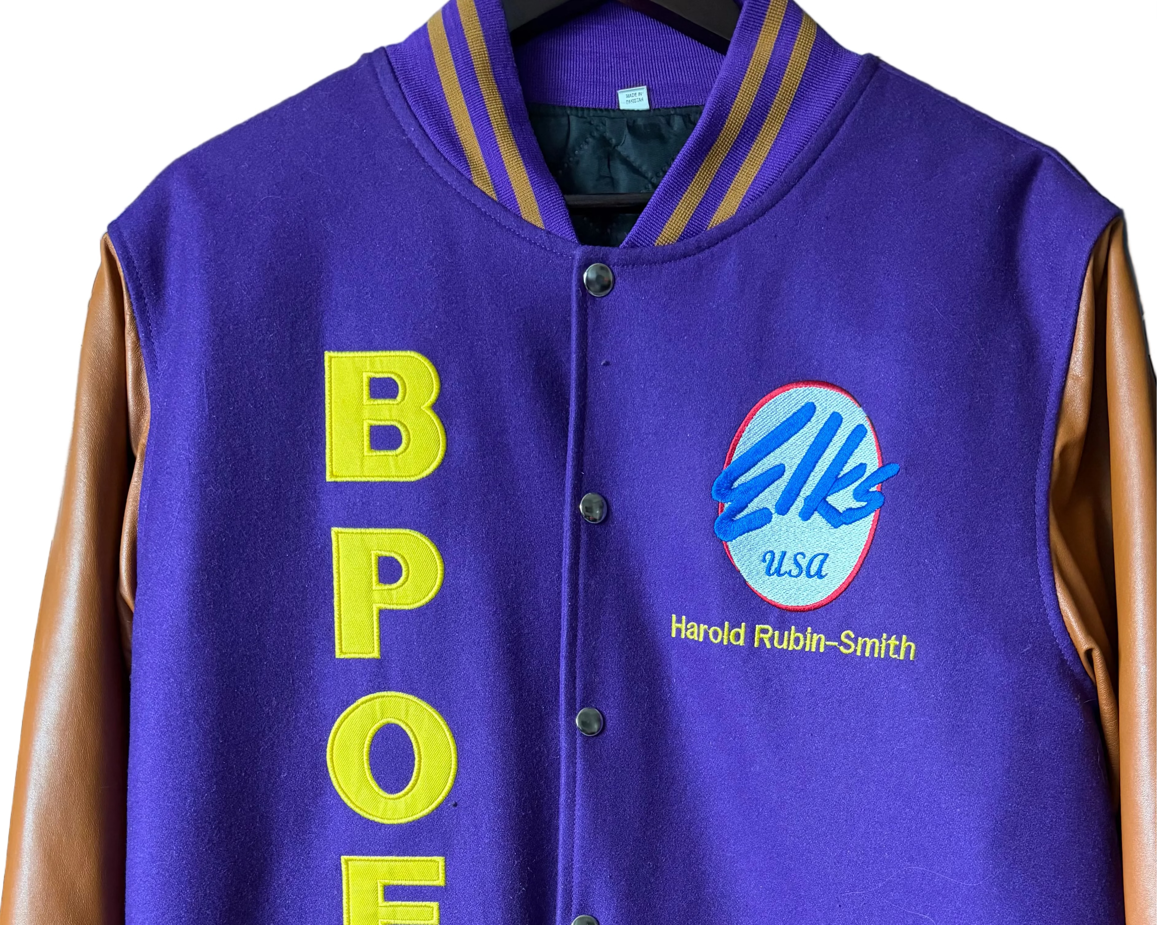 BPOE Elk's Custom Embroidered Letterman Jacket