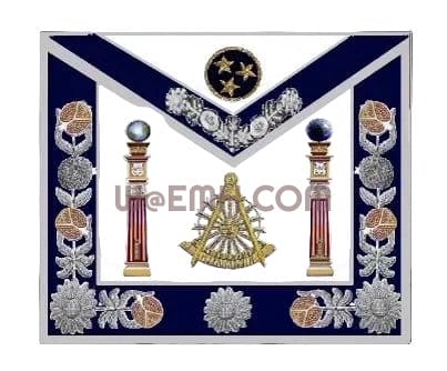 Custom Designed Bespoke Past Master Apron and Embroidered Carry Case