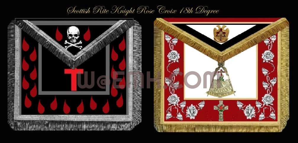 18th Degree Knight Rose Croix Apron — Chapter of Rose Croix
