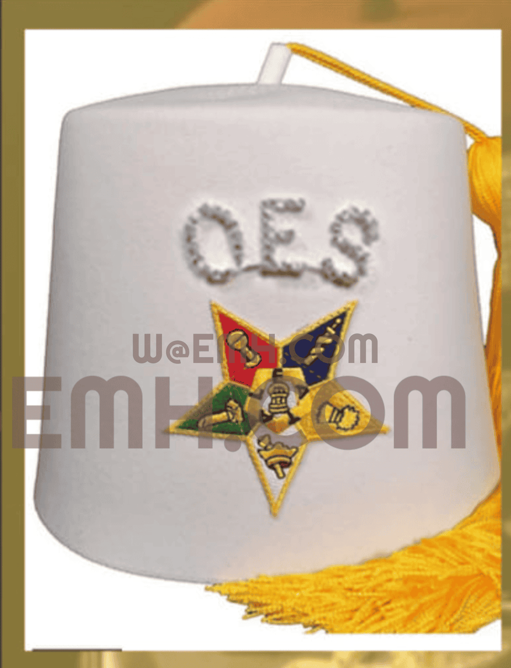 Bespoke OES Eastern Star Fez — Custom Embroidered Regalia