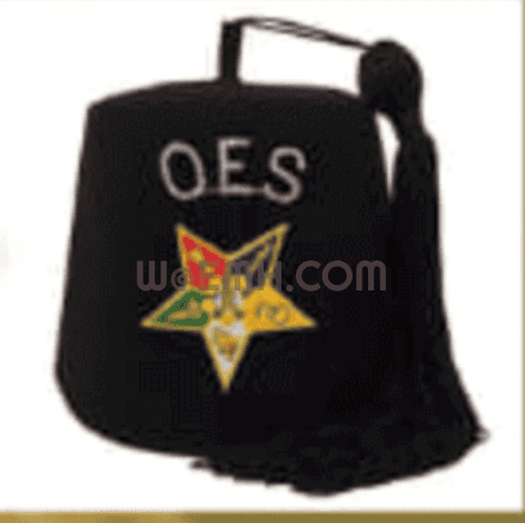Bespoke OES Eastern Star Fez — Custom Embroidered Regalia