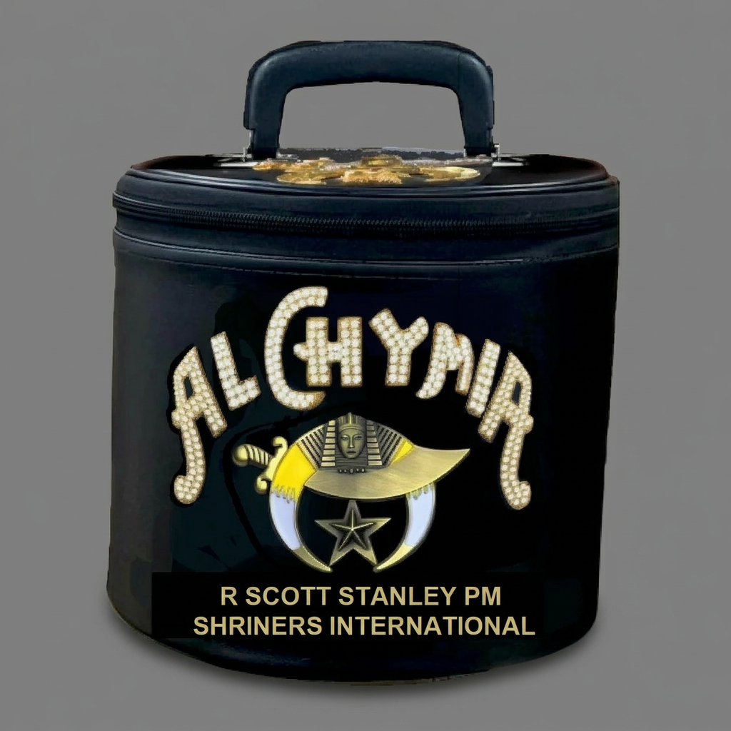 Al Chymia carry case with medium-gray background