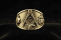 Americana Masonic Ring — USMC Edition in 10K Gold