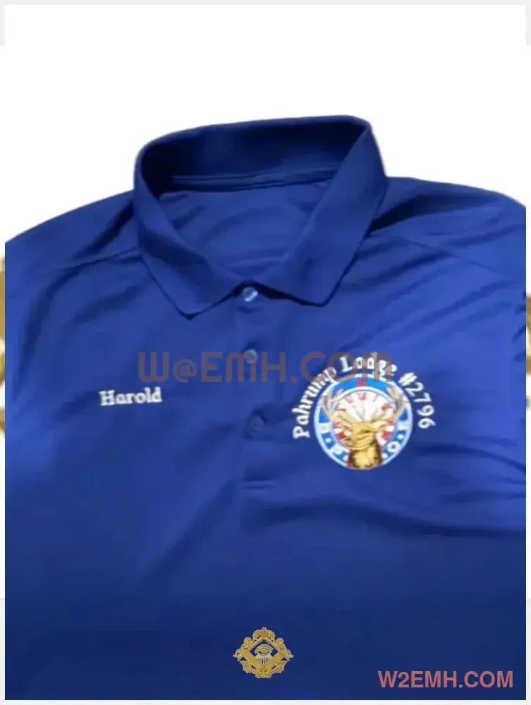BPOE Elk’s Custom Embroidered Polo Shirt - Apparel