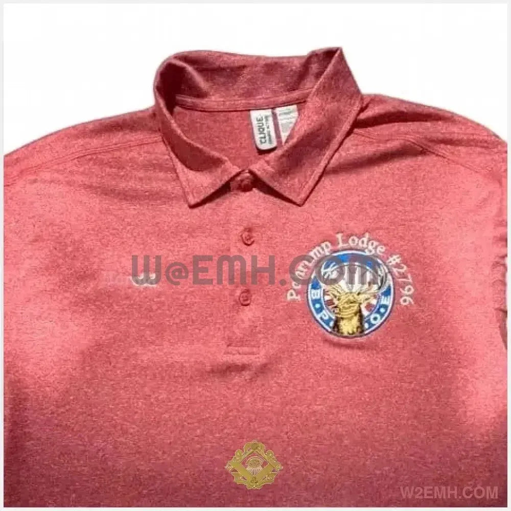 BPOE Elk’s Custom Embroidered Polo Shirt - Apparel