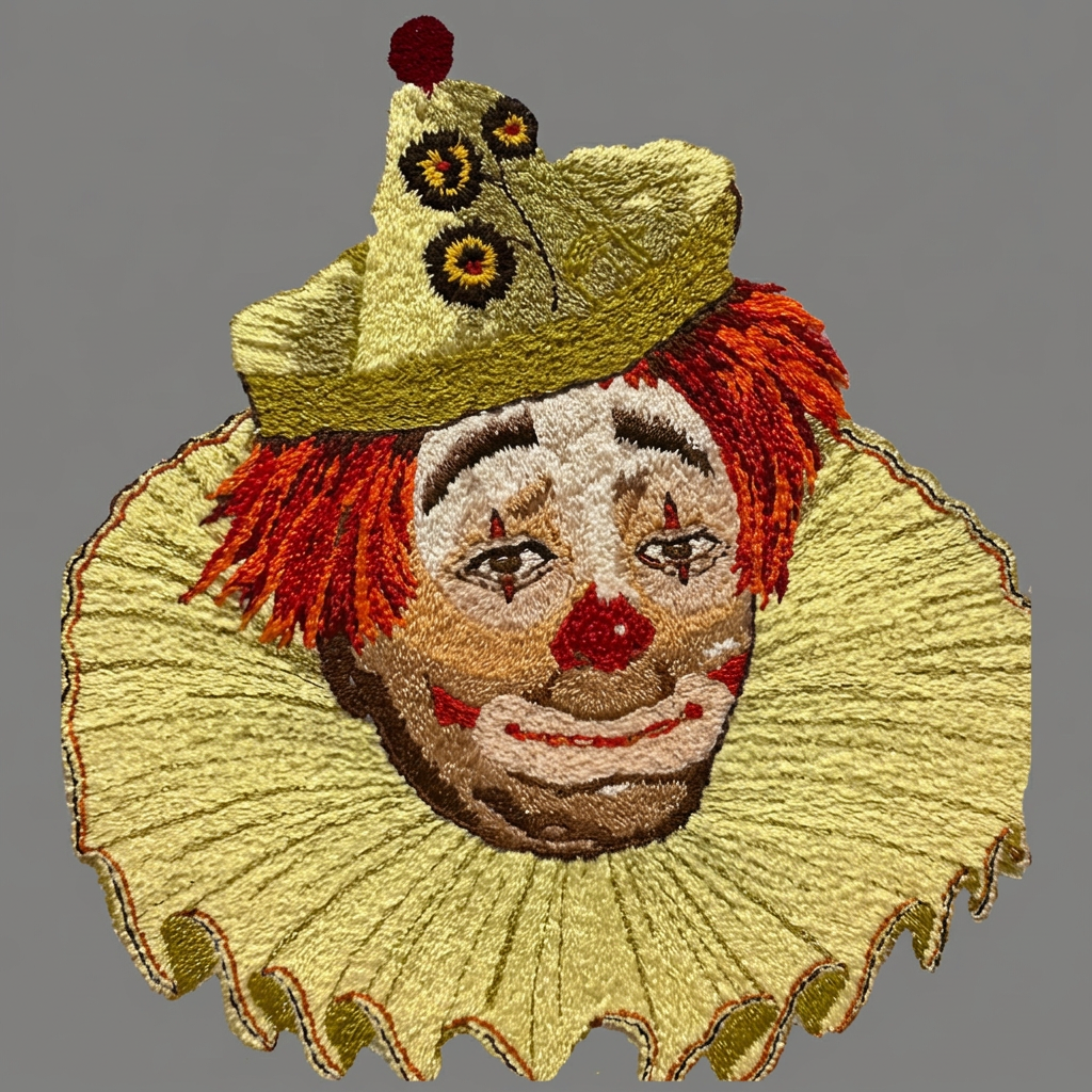 Clown unit identifier on medium gray