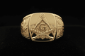Loyalist Masonic Ring — War of 1812 in 10K Gold