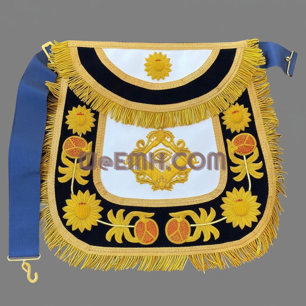 Master Mason apron medium-gray background