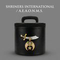Shrine carry-case image with white heading on medium gray